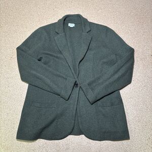 J. Crew Green Schoolboy Sweater Blazer Size Small E3
